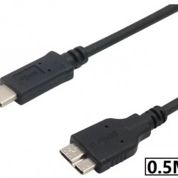 Alfais 5240 Usb Type C To Micro Usb 3.0 Taşınabilir Hdd Hard Disk Kablosu 0.5m (50cm)