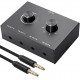 Alfais 6078 Ses Kulaklık Hoparlör 4 Port Aux Switch Çoklayıcı Çevirici 3.5mm Stereo Audio Seçici