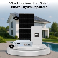 10KW MONOFAZE HİBRİT SİSTEM 1