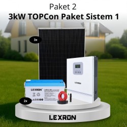 3kW TOPCON PAKET SİSTEM 1 (PAKET 2)