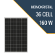 160W MONOKRİSTAL GÜNEŞ PANELİ 5BB 160W MONOKRİSTAL GÜNEŞ PANELİ 5BB