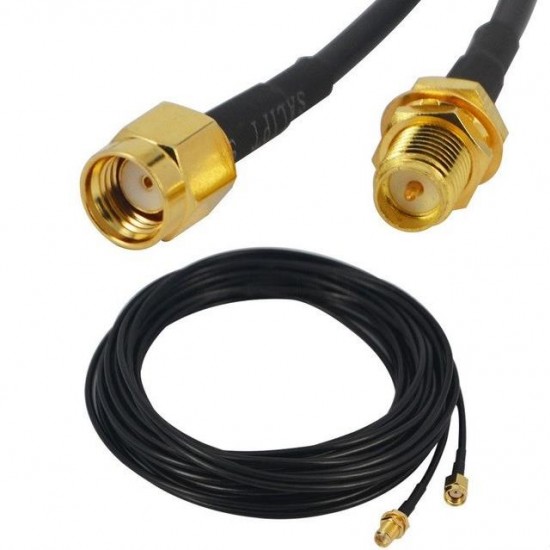 Alfais 4243 Wireless Wi-fi Anten 3 Metre Uzatıcı Uzatma Kablosu