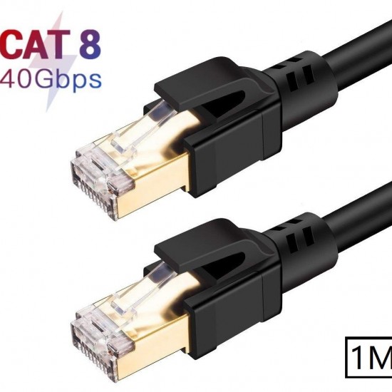 Alfais 5214 Cat8 1M 40Gbps S/ftp 2000MHz Yüksek Hızlı İnternet Kablosu