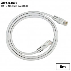 Alfais 4606 Cat5e İnternet Ethernet Rj45 Lan Kablosu 5 Metre