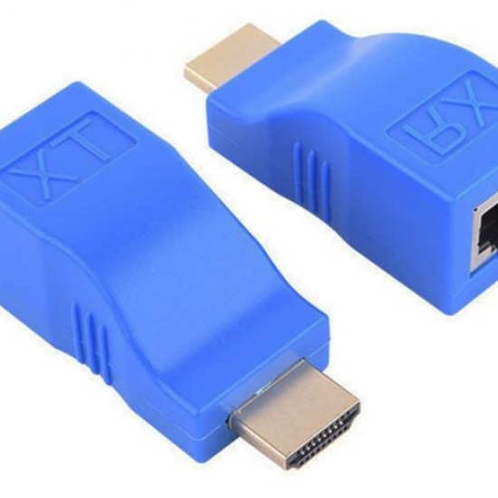 Alfais 4971 Hdmi Rj45 Cat5 6 Extender Uzatıcı Uzatma Aparatı Adaptör