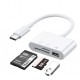 Alfais 5232 Usb Type C To Sd Microsd Tf Kart Okuyucu Usb 3in1 Çevirici Dönüştürücü Adaptör