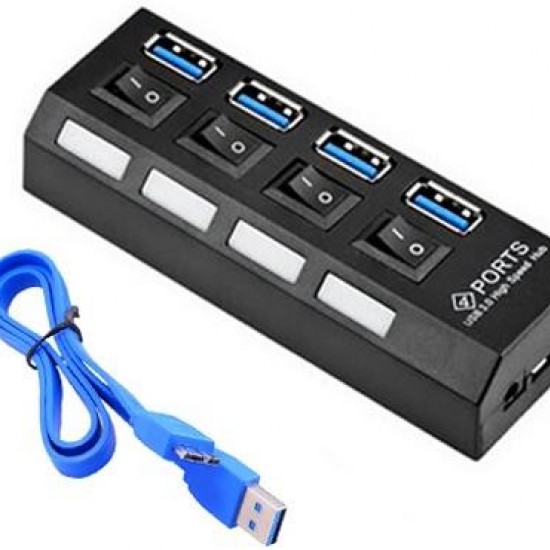 Alfais 4579 4 Port USB 3.0 Hub Çoğaltıcı Çoklayıcı Switch Splitter Çoklama Çoklu Cihaz Aygıt Bağlant