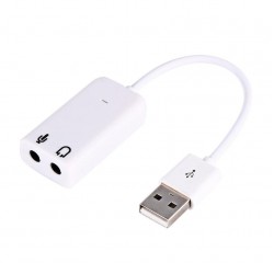 Alfais 4505 Harici Kablolu 7.1 Usb Ses Kartı 3.5mm Mikrofon Çevirici Dönüştürücü Adaptör