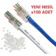 Alfais 4381 Yeni Nesil Delikli Cat6 Ez Rj45 Konnektör Utp Jack (100 Adet)
