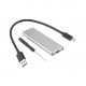 Alfais 4357 M.2 Sata SSD Ngff To Type C USB 3.0 B-Key Mini Çevirici Adaptör Harici Harddisk Kutusu