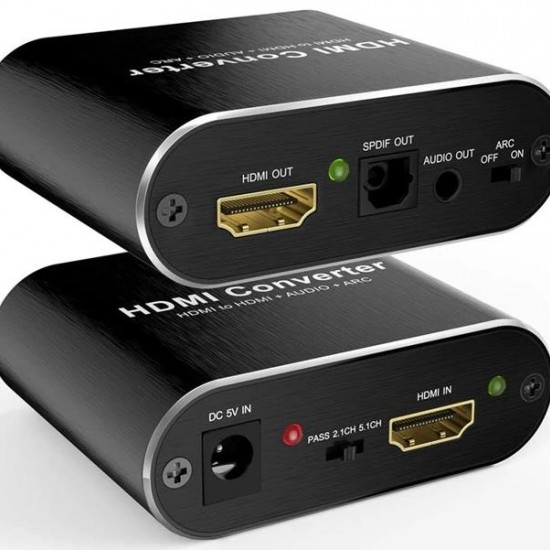 Alfais 4365 Hdmi To Hdmi Optik Stereo 2.0 4k Ayırıcı Çevirici Dönüştürücü Adaptör