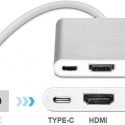 Alfais 4962 Usb 3.1 Type C To Hdmi Usb 3.0 Çevirici Dönüştürücü Adaptör Kablosu