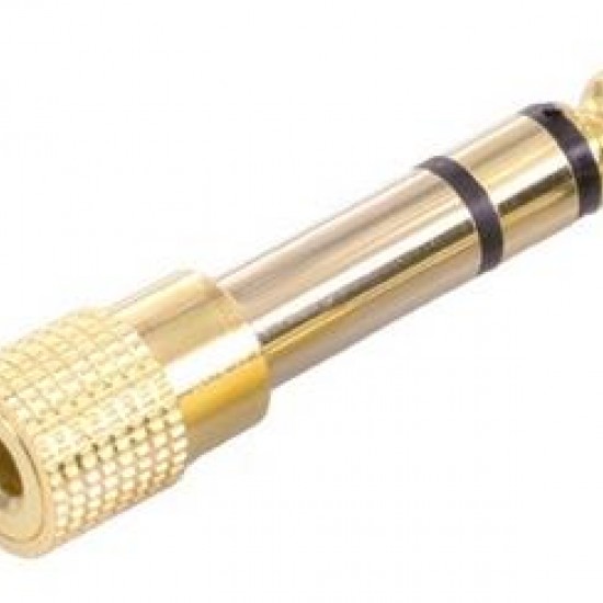 Alfais 4458 6.3 mm Erkek To 3.5 mm Dişi Çevirici Dönüştürücü Jack Adaptörü