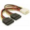 Alfais 4929 İkili Çift Sata Power Hdd 4 pin Güç Kablosu