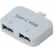 Alfais 4493 Type C To Usb 3.0 2 Port Hub 3.1 Çevirici Dönüştürücü Çoklayıcı Çoğaltıcı