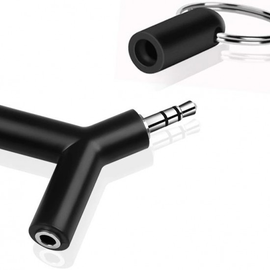 Alfais 4495 3.5mm Kulaklık Stereo Çoklayıcı Çoğaltıcı Switch Splitter Anahtarlık Adaptör