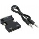 Alfais 4499 Ses Destekli Hdmi To Vga Monitör Çevirici Dönüştürücü Adaptör