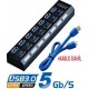 Alfais 4581 7 Port Usb 3.0 Hub Çoklayıcı Çoğaltıcı Switch