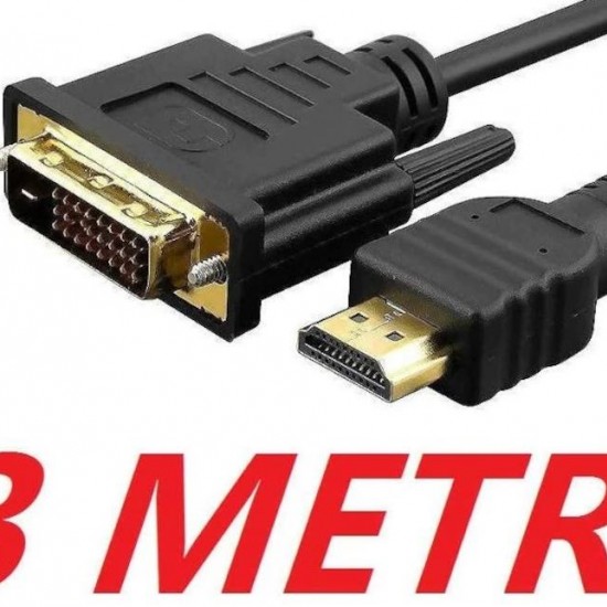 Alfais 4633 Hdmi To Dvi 24+1 Çevirici Çift Yönlü Monitör Kablosu 3 Metre