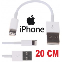 Alfais 4663 USB Lightning Kısa Data Şarj Kablosu 20 cm (Apple iPhone İçin)