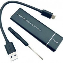 Alfais 4766 Usb 3.1 Type C To Pci-e Express Nvme Ssd M.2 M-Key Hard Disk Kutusu