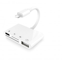 Alfais 4333 Apple Lightning To USB Lightning Micro Sd Tf Kart Okuyucu Çevirici Dönüştürücü Adaptör