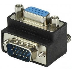 Alfais 4061 Vga Dirsek 90 Derece Köşe Adaptörü Monitör Görüntü Kablo Ucu Çevirici