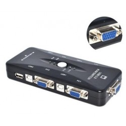 Alfais 4210 4 Port USB to KVM Switch Çoklayıcı Kasa Çoğaltıcı