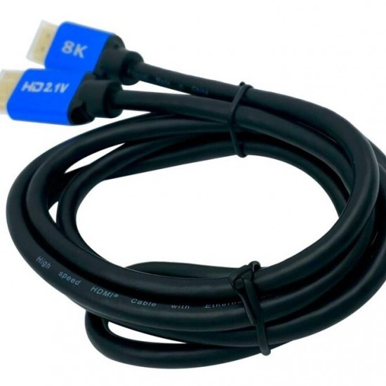 Alfais 5095 8K Ultra HD 2.1V 48Gbps Altın Kaplama Hdmi Kablo UHD 2 Metre