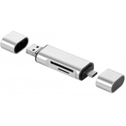 Alfais 4858 Type C Usb Kart Okuyucu Micro Sd Card Reader Çevirici Dönüştürücü Adaptör