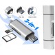 Alfais 4858 Type C Usb Kart Okuyucu Micro Sd Card Reader Çevirici Dönüştürücü Adaptör