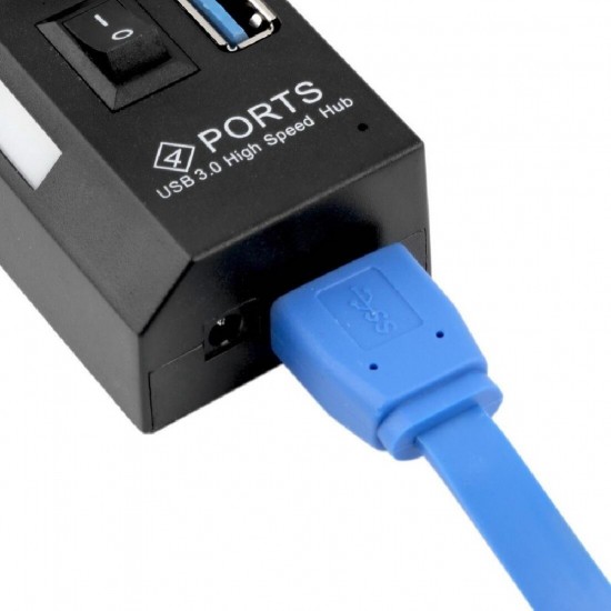 Alfais 5134 4 Port USB 3.0 2.0 Hub Çoğaltıcı Çoklayıcı Switch Splitter Çoklama Çoklu Cihaz Bağlama