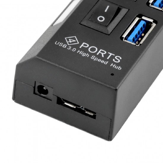 Alfais 5134 4 Port USB 3.0 2.0 Hub Çoğaltıcı Çoklayıcı Switch Splitter Çoklama Çoklu Cihaz Bağlama
