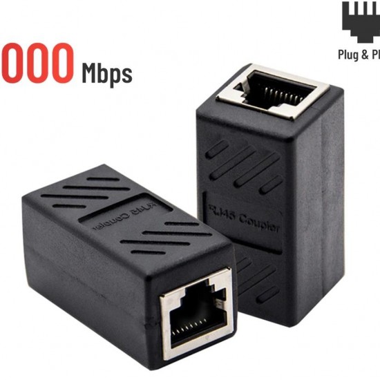 Alfais 4608 Gigabit Ca55 6 Kablo Ekleyici Uzatma Uzatıcı Rj45 Ek Birleştirici Ara Adsl