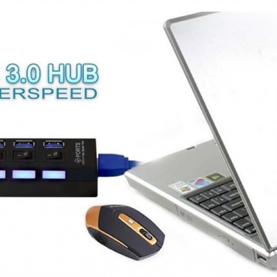 Alfais 4579 4 Port USB 3.0 Hub Çoğaltıcı Çoklayıcı Switch Splitter Çoklama Çoklu Cihaz Aygıt Bağlant