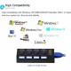 Alfais 4579 4 Port USB 3.0 Hub Çoğaltıcı Çoklayıcı Switch Splitter Çoklama Çoklu Cihaz Aygıt Bağlant