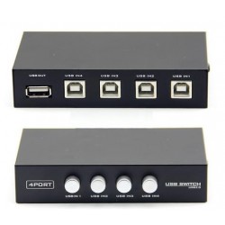 Alfais 4569 Yazıcı Printer Switch Çoklayıcı Çoğaltıcı 4 Port