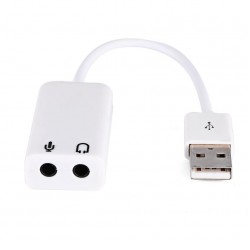 Alfais 4505 Harici Kablolu 7.1 Usb Ses Kartı 3.5mm Mikrofon Çevirici Dönüştürücü Adaptör