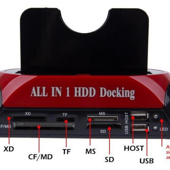 Alfais 4211 3.5 2.5 Usb Ide Sata Esata Hdd Hard Disk Masaüstü Dock Stand