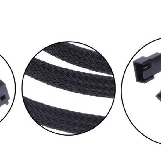 Alfais 4303 4 Pin Fan Çoklayıcı Y PWM Çoklayıcı Splitter Kablosu Alfais 4303 4 Pin Fan Çoklayıcı Y PWM Çoklayıcı Splitter Kablosu