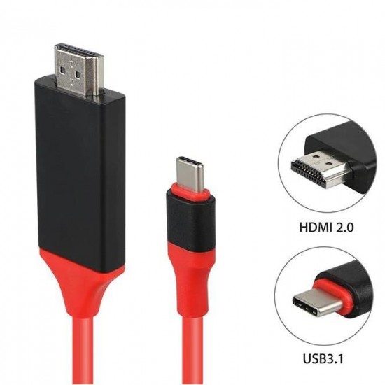 Alfais 4330 Usb Type C 3.1 To Hdmi Çevirici Dönüştürücü Tv Bağlama Kablosu