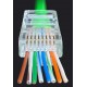 Alfais 4381 Yeni Nesil Delikli Cat6 Ez Rj45 Konnektör Utp Jack (100 Adet)
