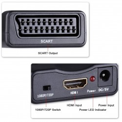 Alfais 4363 Hdmi To Scart Av Video Tv Çevirici Dönüştürücü Adaptör