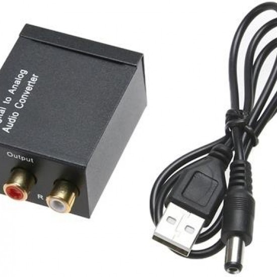 Alfais 5057 Dijital To Analog 3.5mm Optik Ses Tos Çevirici Dönüştürücü Adaptör