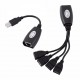 Alfais 4406 4 Port Cat Rj45 Usb Hub Ek Uzatma Extender (50 Metre)