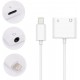 Alfais 4420 Lightning Kulaklık Şarj Çevirici Dönüştürücü Adaptör Aux Kablosu (iphone 7 8 X XR 11 Plu