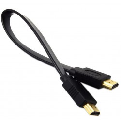 Alfais 4995 Yassı Flat Slim Hdmi Kablo Uyumlu 4k Full Hd 4k 60hz 2.0 Uyumlu 0.3M