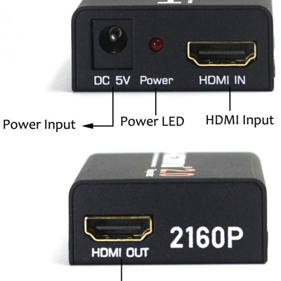 Alfais 4442 4k 2160p Hdmi 2.0 Repeater Dişi Dişi Kablo Extender Uzatıcı Ekleme Adaptörü