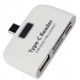 Alfais 4941 Type C Usb 3.1 Kart Okuyucu Micro Usb Sd Card Reader Çevirici