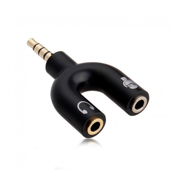 Alfais 4456 Kulaklık Mikrofon Ayırıcı Çoklayıcı 3.5mm Splitter Switch Stereo Dönüştürücü